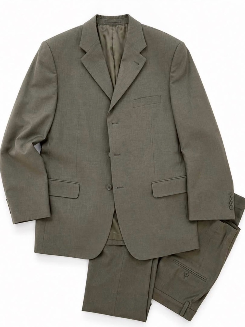 Giorgio Cosani Olive Gray Two-Piece Suit